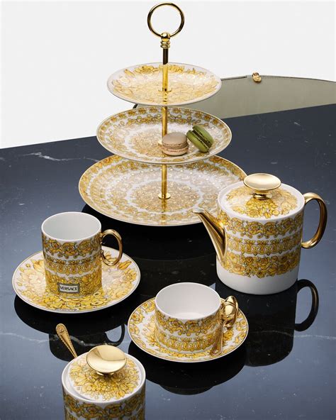 versace medusa crockery|Versace rhapsody tableware.